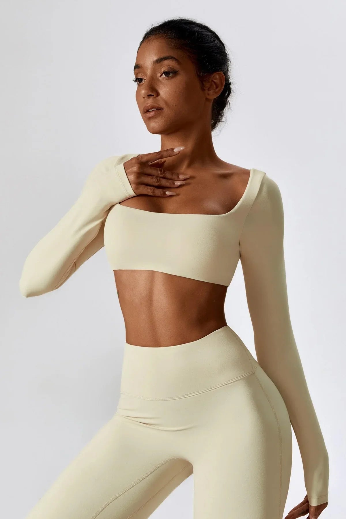Anna Long Sleeve Top - Blue Bic