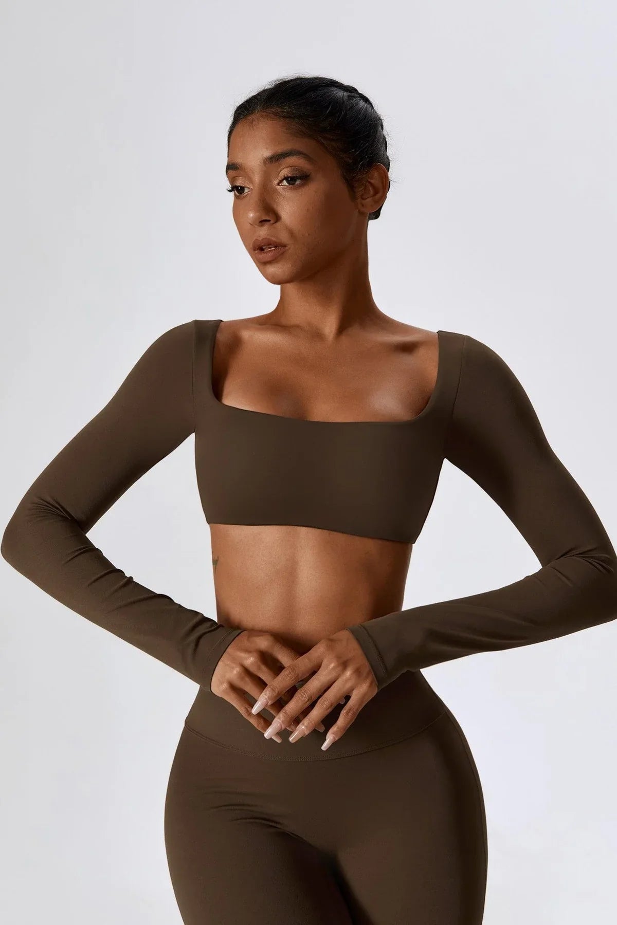 Anna Long Sleeve Top - Blue Bic