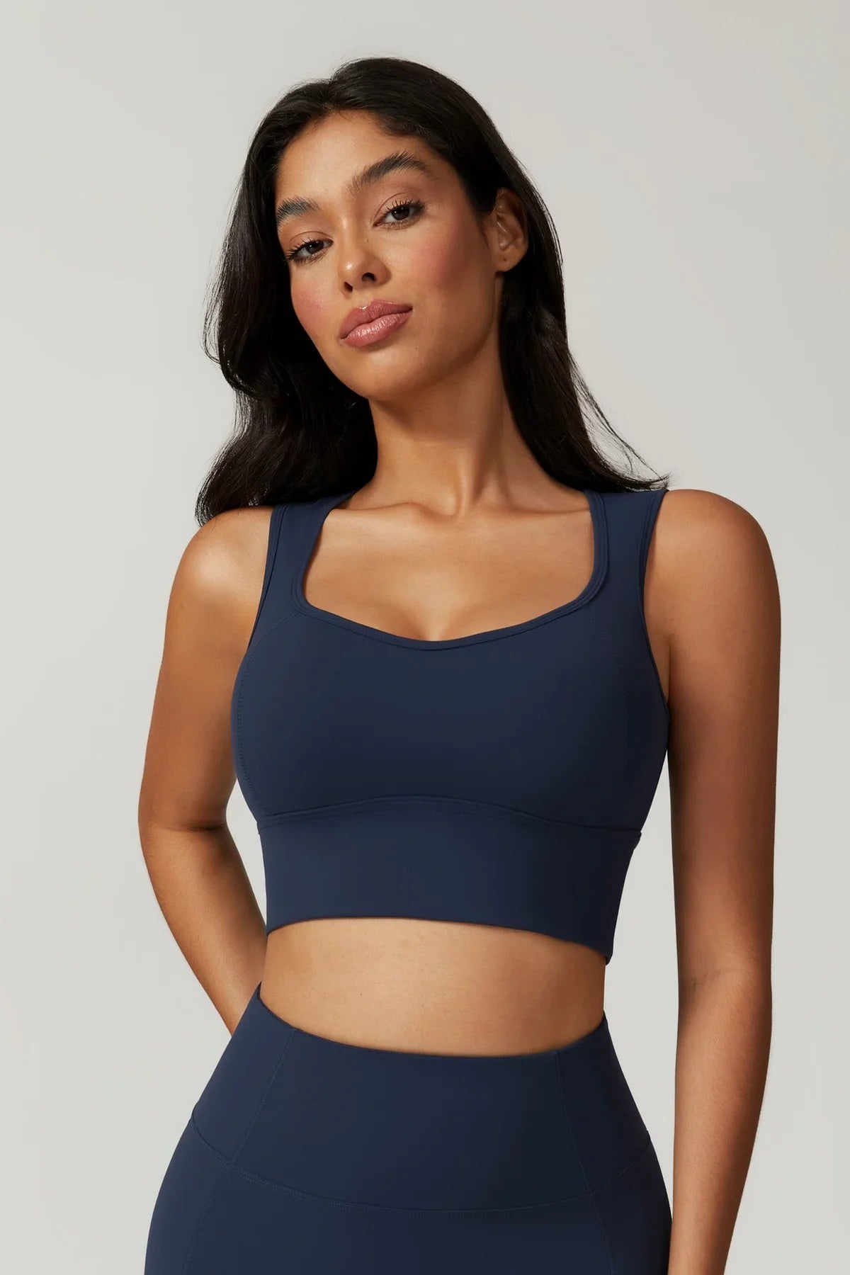 Anna Long Sleeve Top - Blue Bic