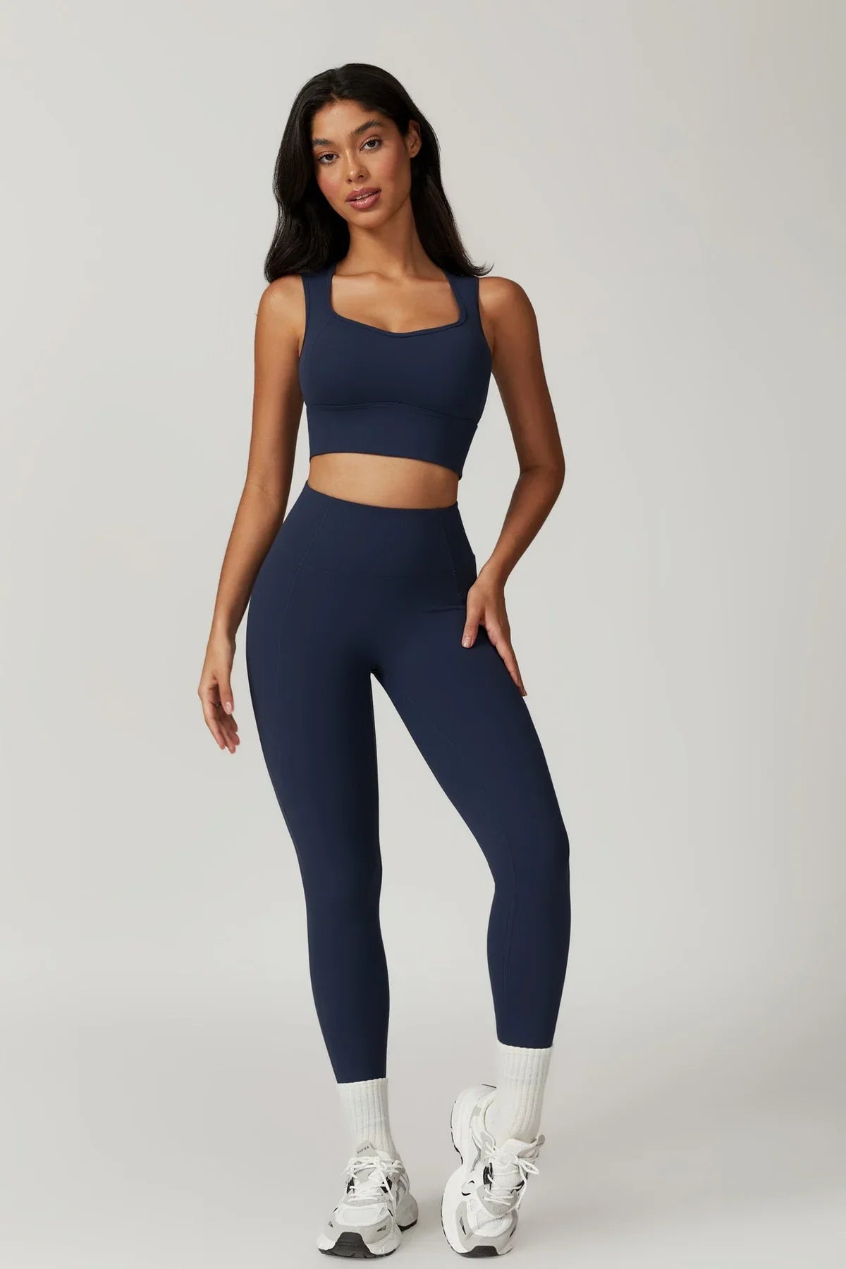 Anna Long Sleeve Top - Blue Bic